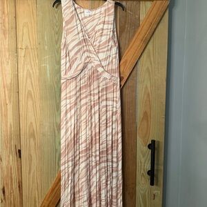 Soma Blush Zebra Print Maxi Dress